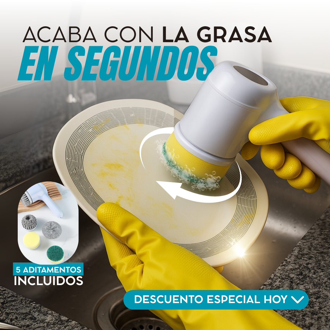 PowerScrub™ Max 5-en-1 — Cepillo Eléctrico Multiusos
