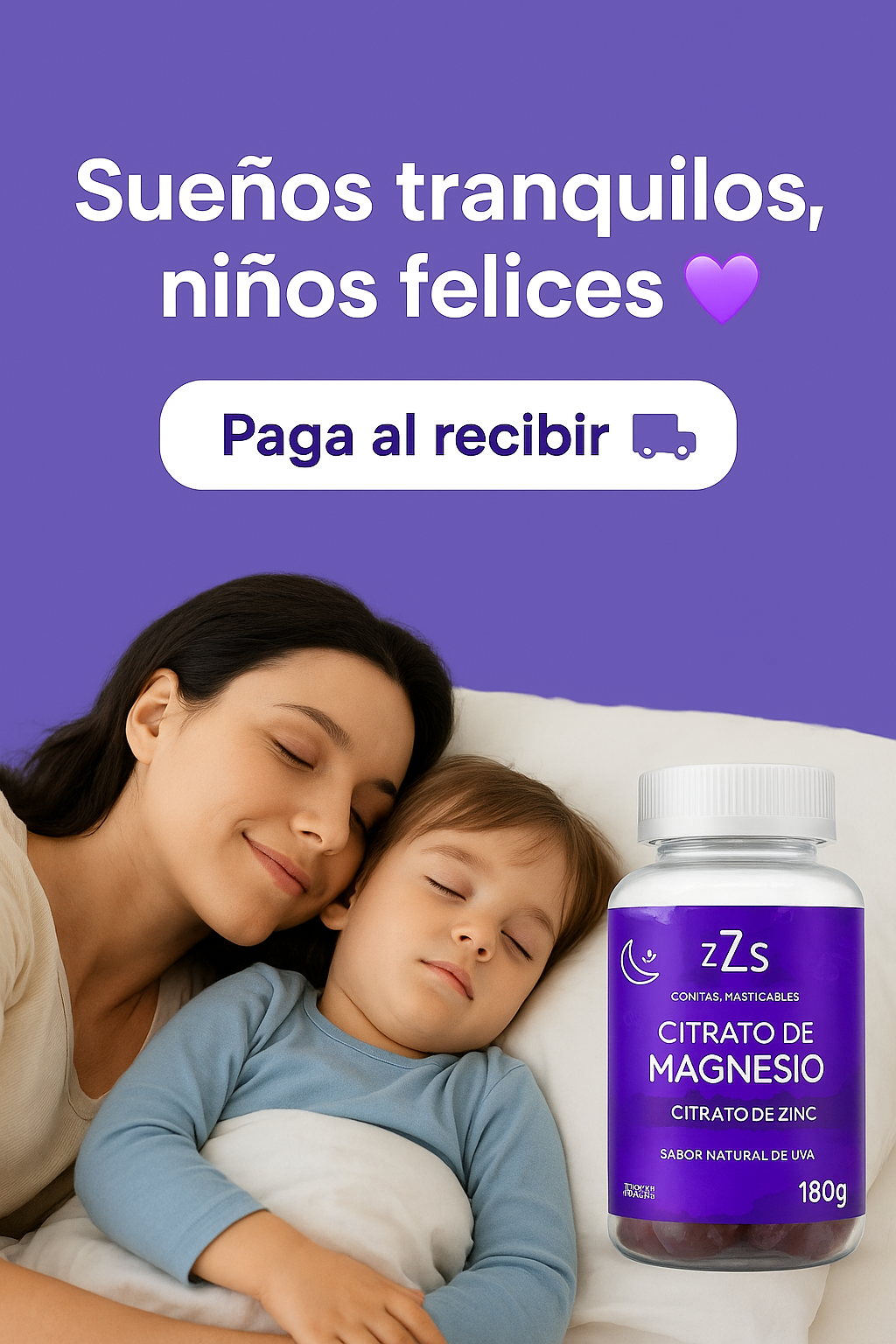 💜 Gomitas de Citrato de Magnesio Infantil