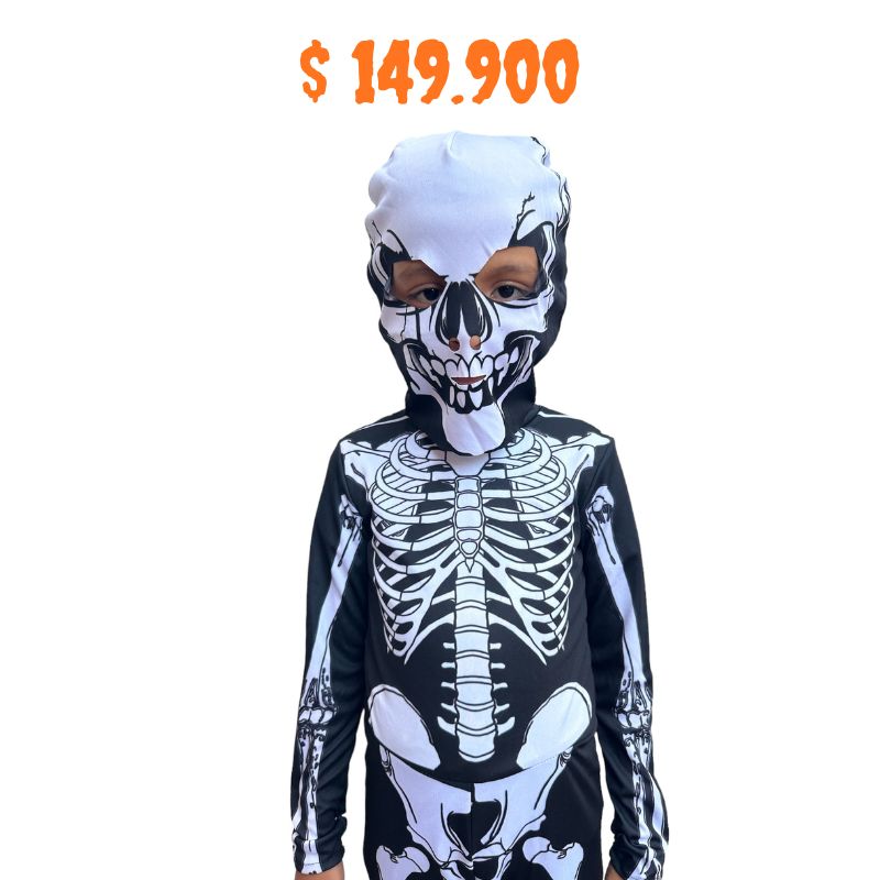 Disfraz de Esqueleto que Brilla en la Oscuridad (¡Edición Halloween!)