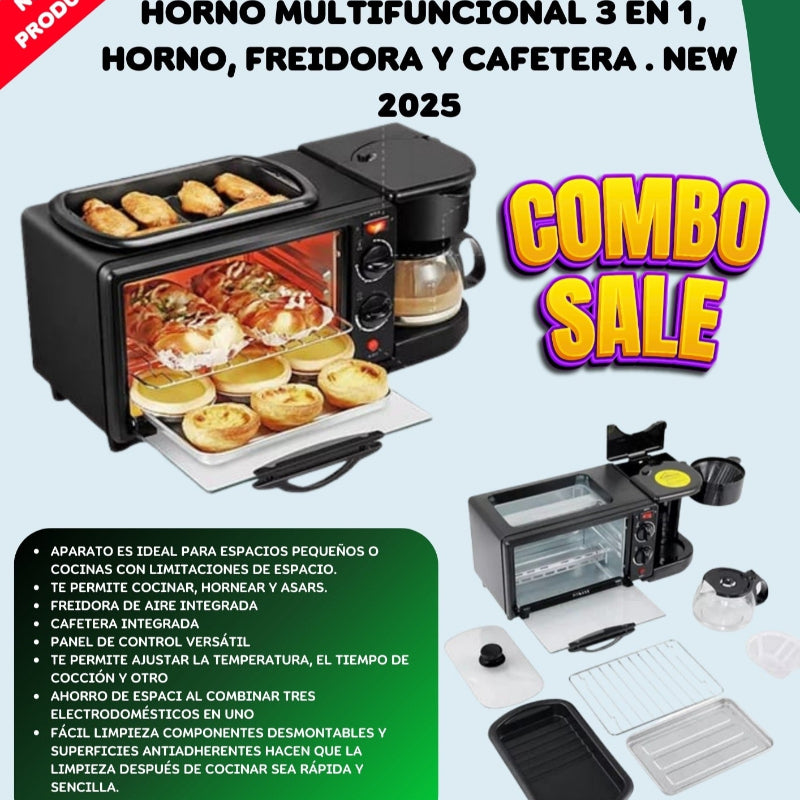 El horno 3 en 1 que transforma tu cocina
